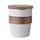 Vaso de pared simple 350 ml Walnut