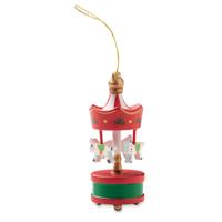 Adorno carrusel de madera Whirl