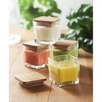 Vela perfumada cuadrada 50gr Pila
