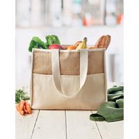 Bolsa nevera canvas y yute Campo de geli