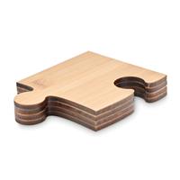 Set de 4 posavasos tipo puzle Lepy