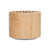 Altavoz redondo de bambú Round lux