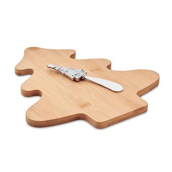 Set cuchillo y tabla de bambú Treechesse