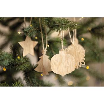 Adornos navideños de madera Chriset