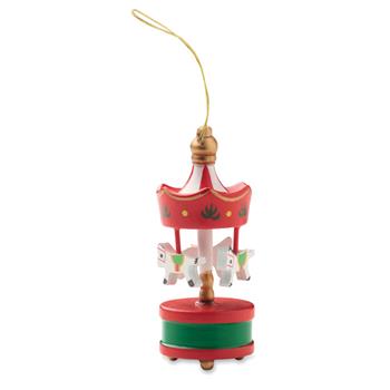 Adorno carrusel de madera Whirl