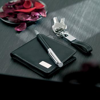 Bolígrafo, llavero y cartera Eleganci