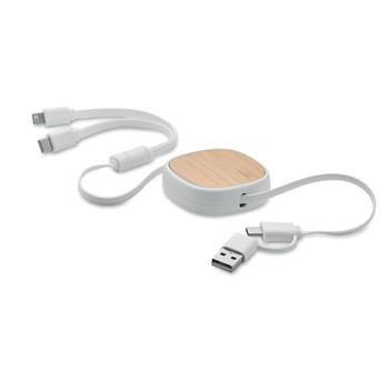 Cable carga retráctil multiUSB Togobam