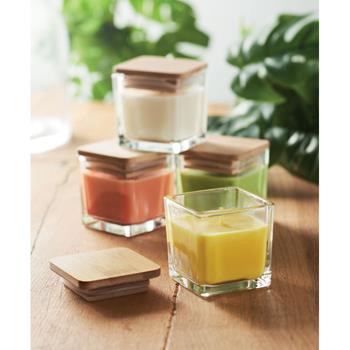 Vela perfumada cuadrada 50gr Pila