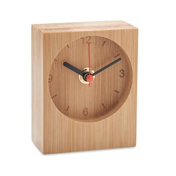 Reloj de sobremesa de bambú Clambu