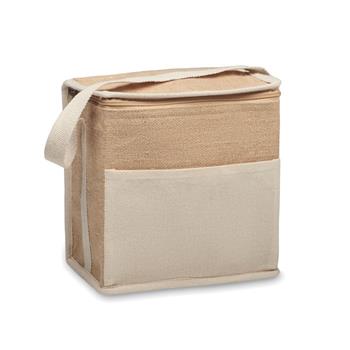 Bolsa nevera de yute y lona 3L Lona