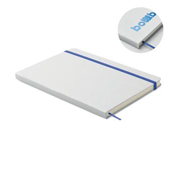 Libreta A5 con tapa de cartón Route white
