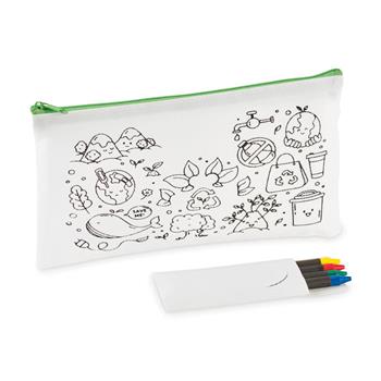 Estuche infantil con 4 lápices Cray