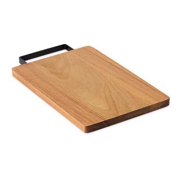 Tablero acacia con asa acero Asta