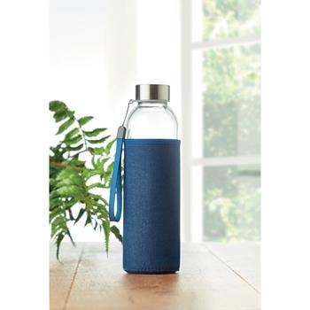 Botella cristal con funda 500ml Utah denim