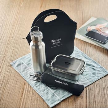 Set almuerzo en acero inox Ily