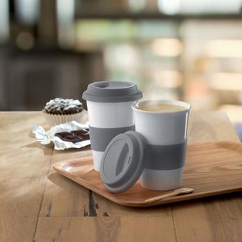 Taza cerámica y tapa silicona Tribeca