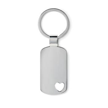 Llavero metálico con detalle Corazon