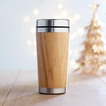 Vaso bambú doble capa 400 ml Rodeodrive+