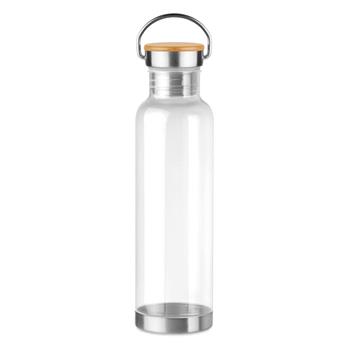 Botella tritan con tapa bambú 8 Helsinki basic