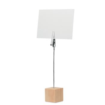 Soporte de madera de pino Hello clip
