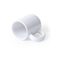Mini Taza de cerámica blanca Lutin