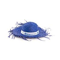 Sombrero de paja deshilachado con logo "Filagarchado"