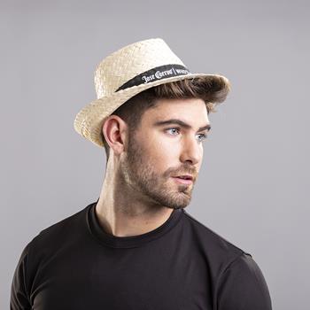 Sombrero de paja con cinta "Zelio"