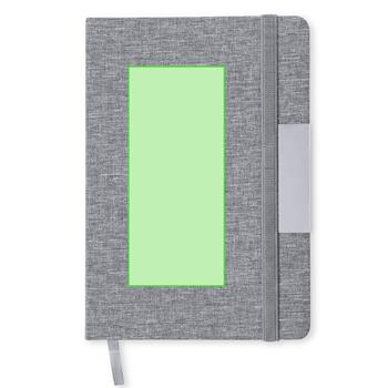 En la portada de la libreta