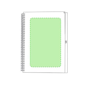 En la portada de la libreta
