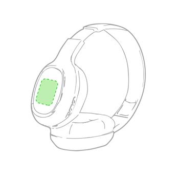 Sobre el auricular izquierdo