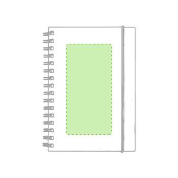 En la portada de la libreta