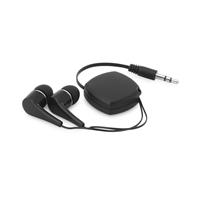 Auriculares con cable retráctil de 0.75m en ABS Pinel