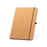Bloc de notas tamaño A5 con tapa rígida de piel (70% reciclada) de 70% piel reciclada Matisse