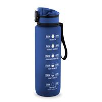 Botella fabricada en PET reciclado (100 % rPET), con frases motivadoras y marcas horarias para animarle a beber agua Eriksson