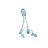 Cable USB 6 en 1 ultrarrápido en PET reciclado (100% rPET) BERNERS