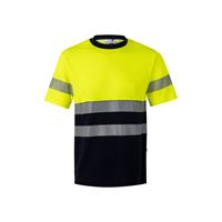 Camiseta de piqué bicolor (150g/m²), en algodón (55%) y poliéster (45%) Vl Bastet