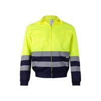 Chaqueta de sarga bicolor (210g/m²) en poliéster (80%) y algodón (20%) Vl Neptune "Vl neptune large" LARGE