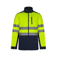 Chaqueta soft shell bicolor (280 g/m²), con forro polar y membrana de TPU, en poliéster (96%) y elastano (4%) Vl Hestia