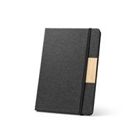 Cuaderno de tapa dura A5 fabricado en tejido de PET 100 % reciclado, con páginas rayadas recicladas Márquez