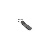Llavero rectangular de metal y PET reciclado (30 % reciclado) Raven