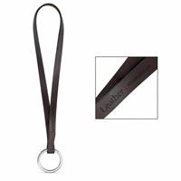 Muestra impresa de Lanyard LEATHER Short Slim (10 mm) "75032s"