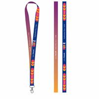 Muestra impresa de Lanyard SUBLIMATION Long II (20 mm) en poliéster "75035s"