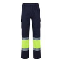 Pantalón de sarga multibolsillos bicolor (210 g/m²), en algodón (20 %) y poliéster (80 %) Vl Poseidon