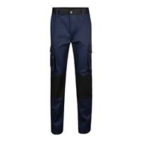 Pantalón de sarga multibolsillos bicolor (240 g/m²), en algodón (35%) y poliéster (65%) Vl Njord