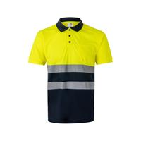 Polo bird-eye (140g/m²) con manga corta, en poliéster (100%) Vl Fortuna