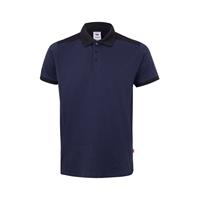 Polo de piqué elástico bicolor (200g/m²) con manga corta, en poliéster (96%) y elastano (4%) Vl Veles