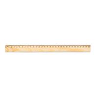 Regla de madera de pino con escala de 30 cm Wesley 30
