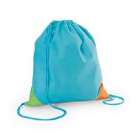 Saco colorido em não-tecido com cordão (80 g/m²) Bissaya