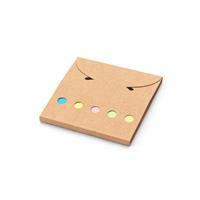 Set de oficina 2 en 1, fabricado con papel 100% reciclado, con 6 blocs de notas adhesivas Ainsley