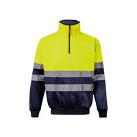 Sudadera bicolor (300g/m²) en tejido polar de poliéster (100%) Vl Thor "Vl thor large" LARGE